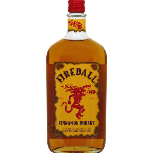 Fireball Whisky, Cinnamon/Red Hot