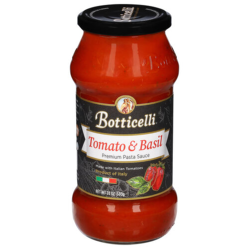 Botticelli Pasta Sauce, Premium, Tomato & Basil