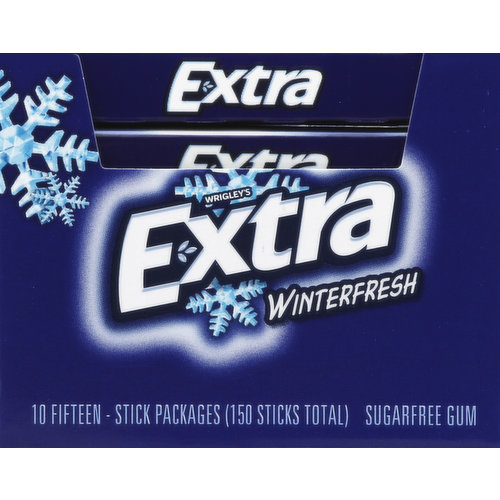 Extra Gum, Sugarfree, Winterfresh