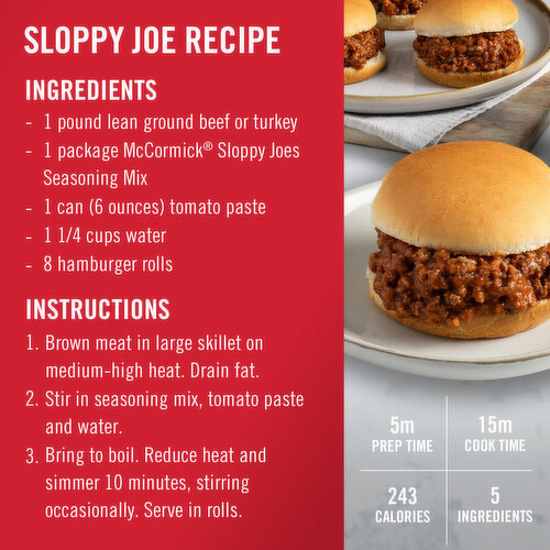 McCormick Sloppy Joes Seasoning Mix