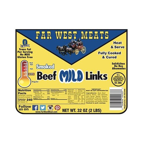 Far West Beef Mild Links