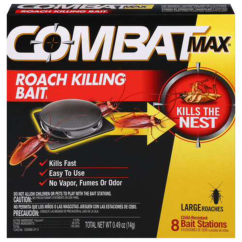 Combat Bait Stations, Roach Killing