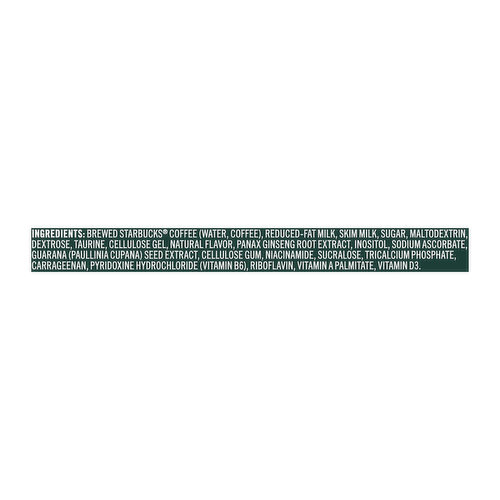 Starbucks Energy Coffee Beverage, Vanilla