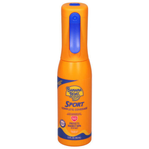 Banana Boat Clear Sunscreen Mist, Complete Coverage, Broad Spectrum SPF 50+