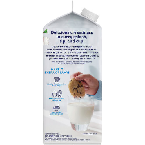Almond Breeze Almondmilk, Original, Extra Creamy, Dairy-Free