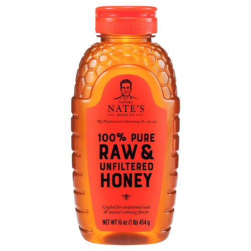 Nature Nate's Honey Co. Honey, Raw & Unfiltered, 100% Pure
