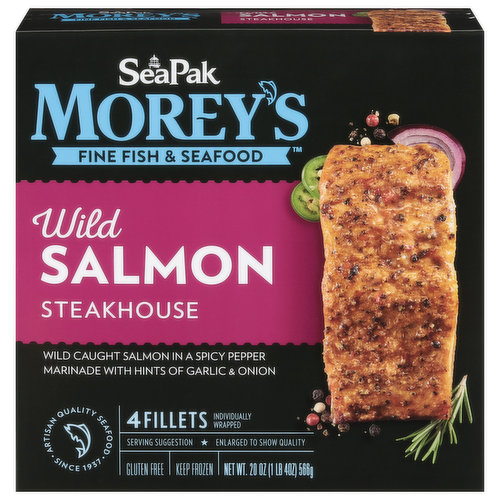 Morey's Salmon, Wild, Steakhouse