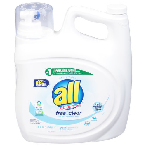 All Detergent, Free Clear