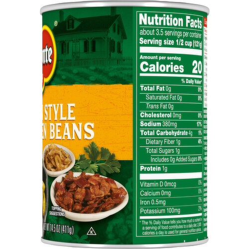 Del Monte Southern Style Whole Green Beans with Smoky & Spicy Flavors