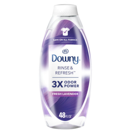 Downy Laundry Odor Remover and Fabric Softener, 48 fl oz, Fresh Lavender