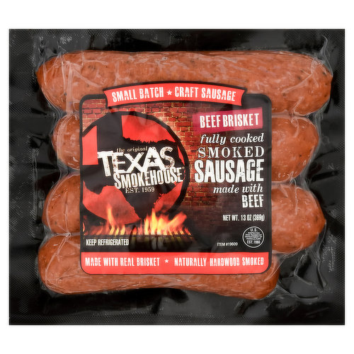 Texas Smokehouse Smoked Sausage, Beef Brisket