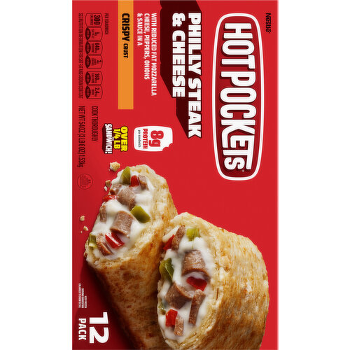 Hot Pockets Crispy Crust Philly Steak & Cheese Sandwiches