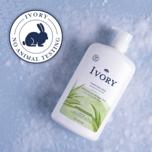 Ivory Gentle Body Wash, Notes of Aloe