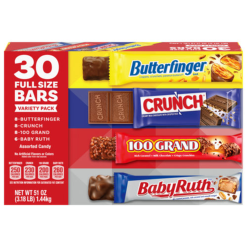 Ferrero Candy, Assorted, Full Size Bars, Variety Pack