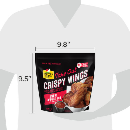 FOSTER FARMS Take Out Sweet Chipotle BBQ Crispy Chicken Wings