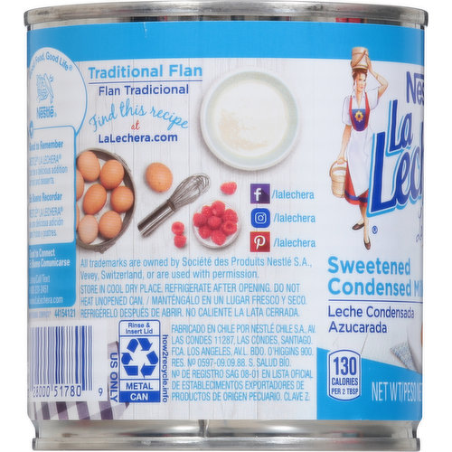 La Lechera Condensed Milk, Sweetened