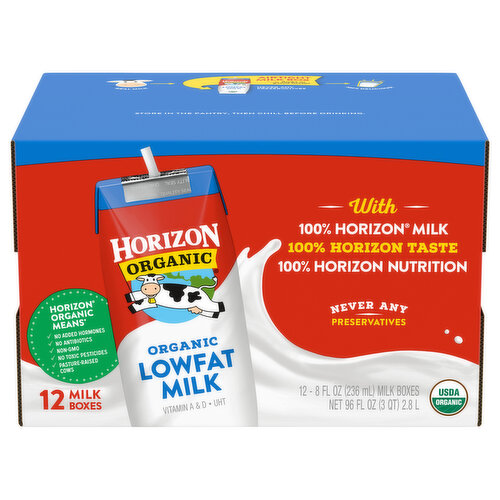 Horizon Organic Milk, Lowfat, Organic