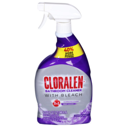 Cloralen Bathroom Cleaner, Lavender Scent, 2 in 1