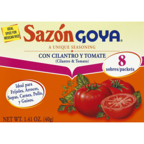 Sazon Goya Seasoning, Cilantro & Tomato