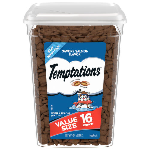 Temptations Treats for Cats, Savory Salmon Flavor, Value Size
