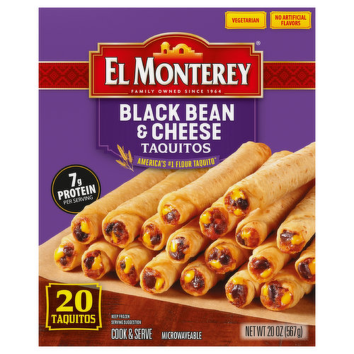El Monterey Taquitos, Black Bean & Cheese