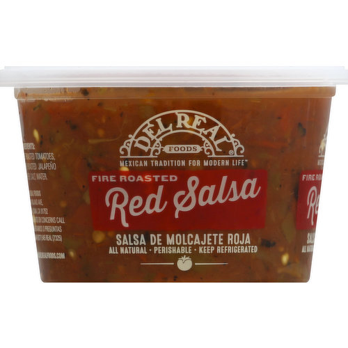 Del Real Salsa, Red, Fire Roasted