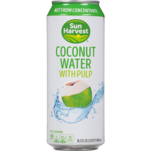 Sun Harvest Coconut Water, With Pulp