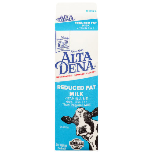 Alta Dena Milk, Reduced Fat, 2% Milkfat