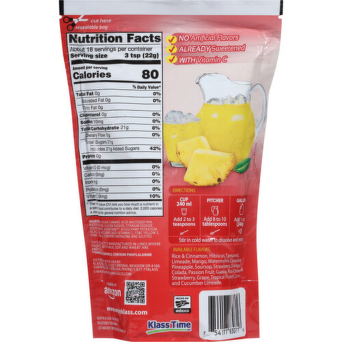Klass Pineapple Drink Mix