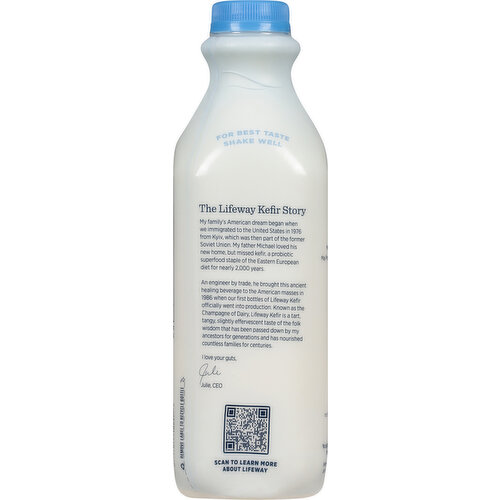 Lifeway Kefir, Plain Unsweetened
