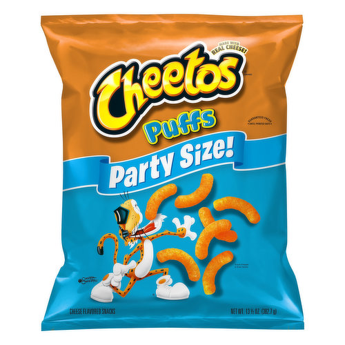 Cheetos Snacks, Cheese Flavored, Puffs, Party Size