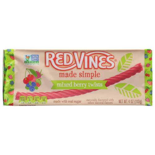 Red Vines Candy, Mixed Berry Twists