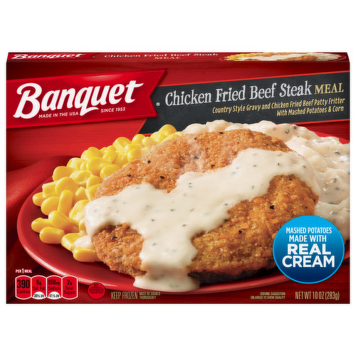 Banquet Chicken Fried Beef Steak Meal - Smart & Final