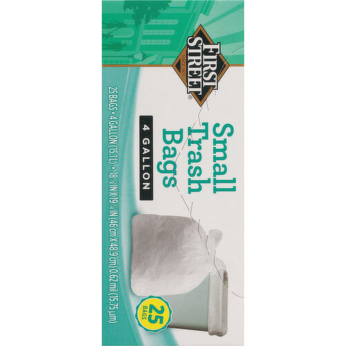 First Street 4 Gallon Small Trash Bags