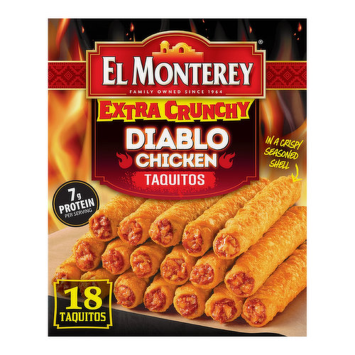 El Monterey Taquitos, Diablo Chicken, Extra Crunchy