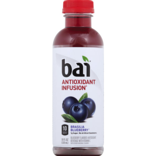 Bai Beverage, Brasilia Blueberry, Antioxidant Infusion