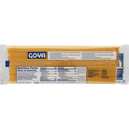 Goya Spaghetti, Enriched