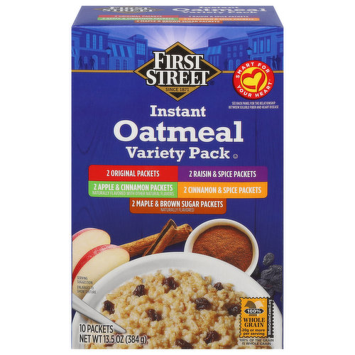 First Street Oatmeal, Instant, Variety Pack