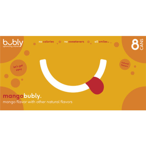 Bubly Sparkling Water, Mango