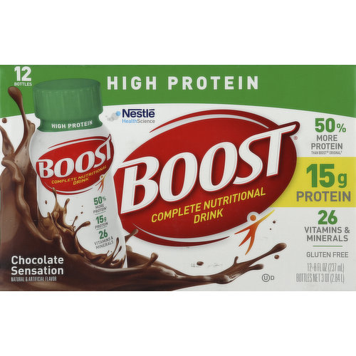 Boost Nutritional Drink, Complete, Chocolate Sensation