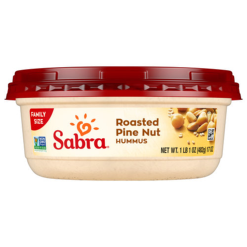 Sabra Hummus, Roasted Pine Nut, Family Size