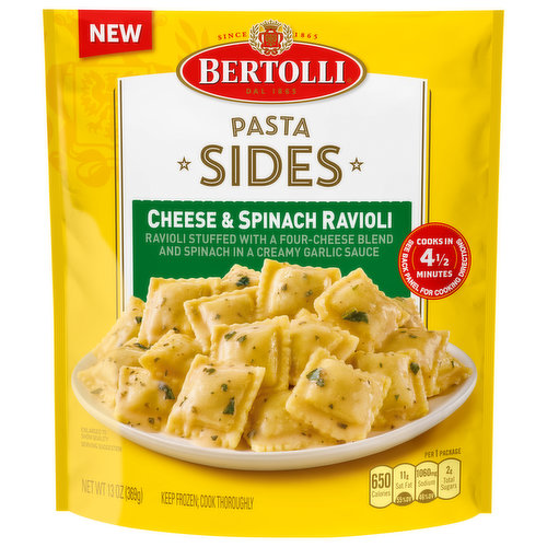 Bertolli Pasta Sides Cheese & Spinach Ravioli Frozen Side