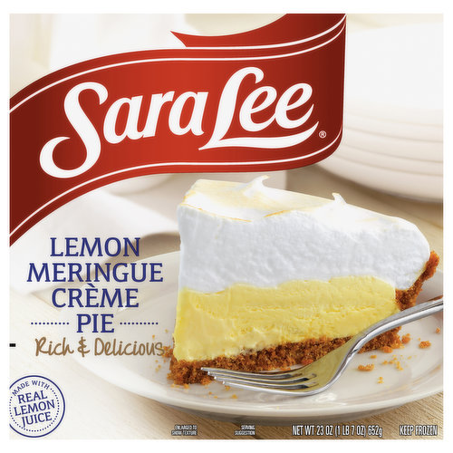 Sara Lee Pie, Lemon Meringue Creme