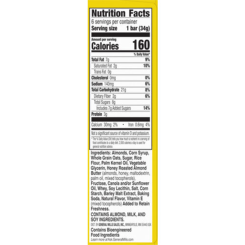 Nature Valley Chewy Almond Granola Bars