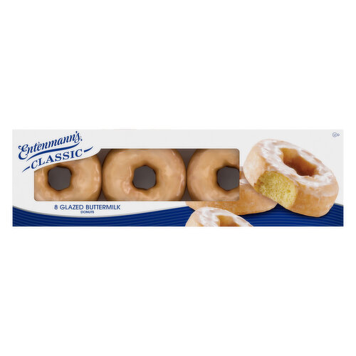 Entenmann's Glazed Buttermilk Glazed Donuts, 8 count, 16 oz
