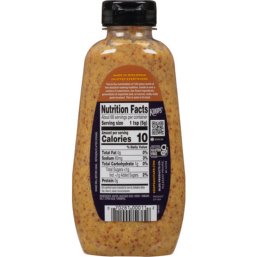 Koops' Mustard, Honey Dijon