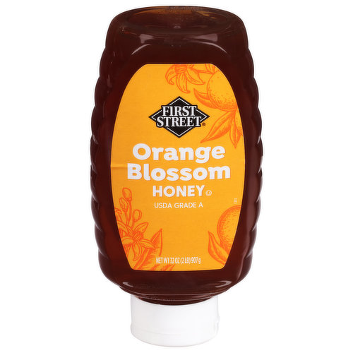 First Street Honey, Orange Blossom, 100% Pure