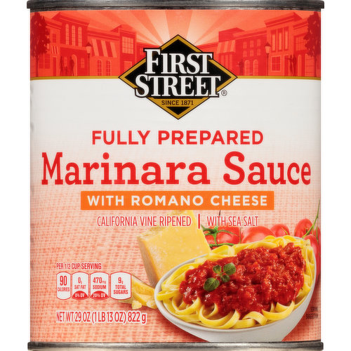First Street Marinara Sauce with Romano Cheese