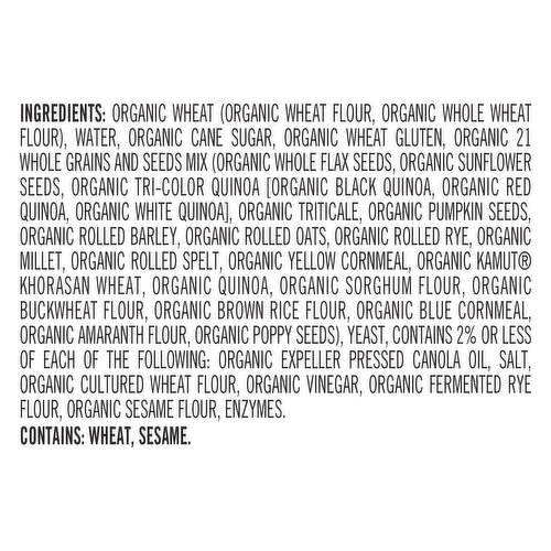 Dave's Killer Bread Organic 21 Whole Grains and Seeds Sandwich Rolls