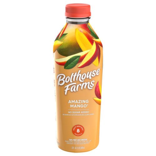 Bolthouse Farms Smoothie, 100% Fruit Juice, Amazing Mango